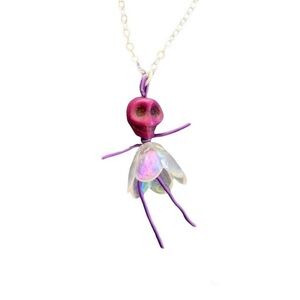 Purple Skeleton Necklace